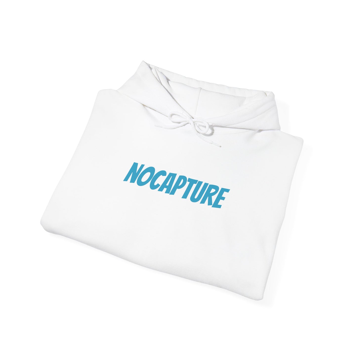 Unisex Heavy Blend™ Hooded Sweatshirt - Cozy Streetwear Baby Blue Logo front and back