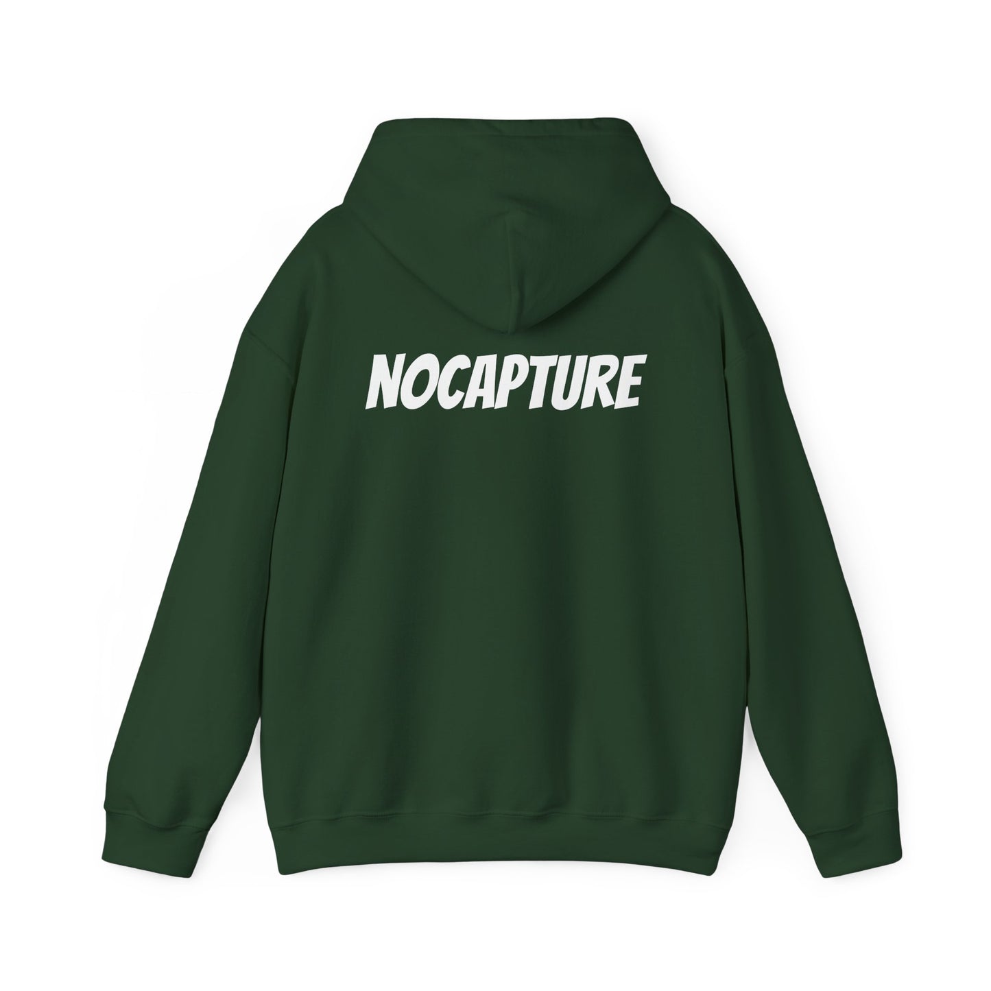 Unisex Heavy Blend™ Hooded Sweatshirt - Cozy Streetwear White Logo front and back