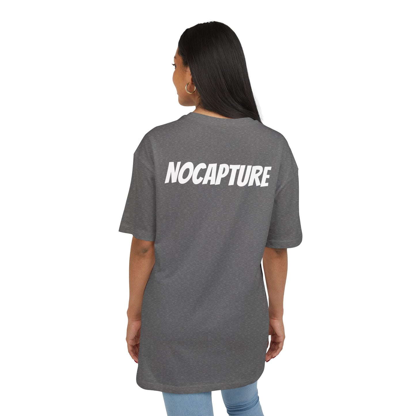 Unisex Heavy Oversize Tee - Front and Back Logo White v2