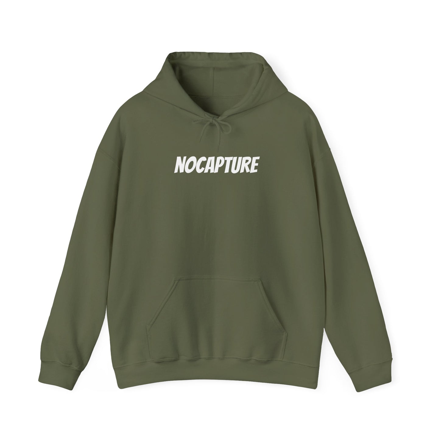 Unisex Heavy Blend™ Hooded Sweatshirt - Cozy Streetwear White Logo front and back