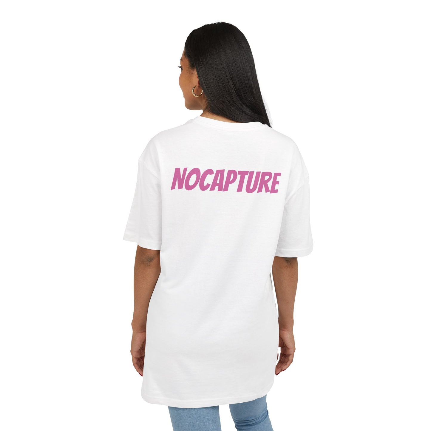 Copy of Unisex Heavy Oversize Tee - Front and Back Logo BabyPink