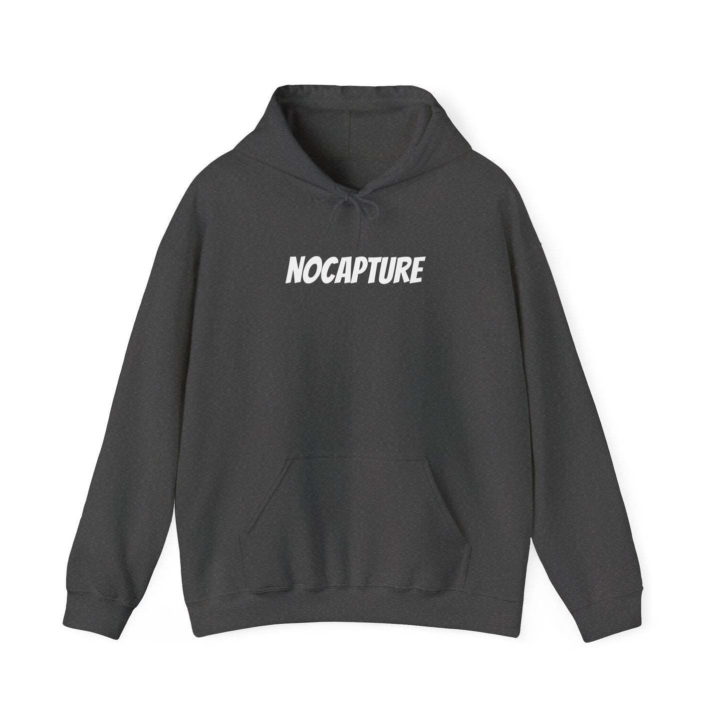 Unisex Heavy Blend™ Hooded Sweatshirt - Cozy Streetwear White Logo front and back