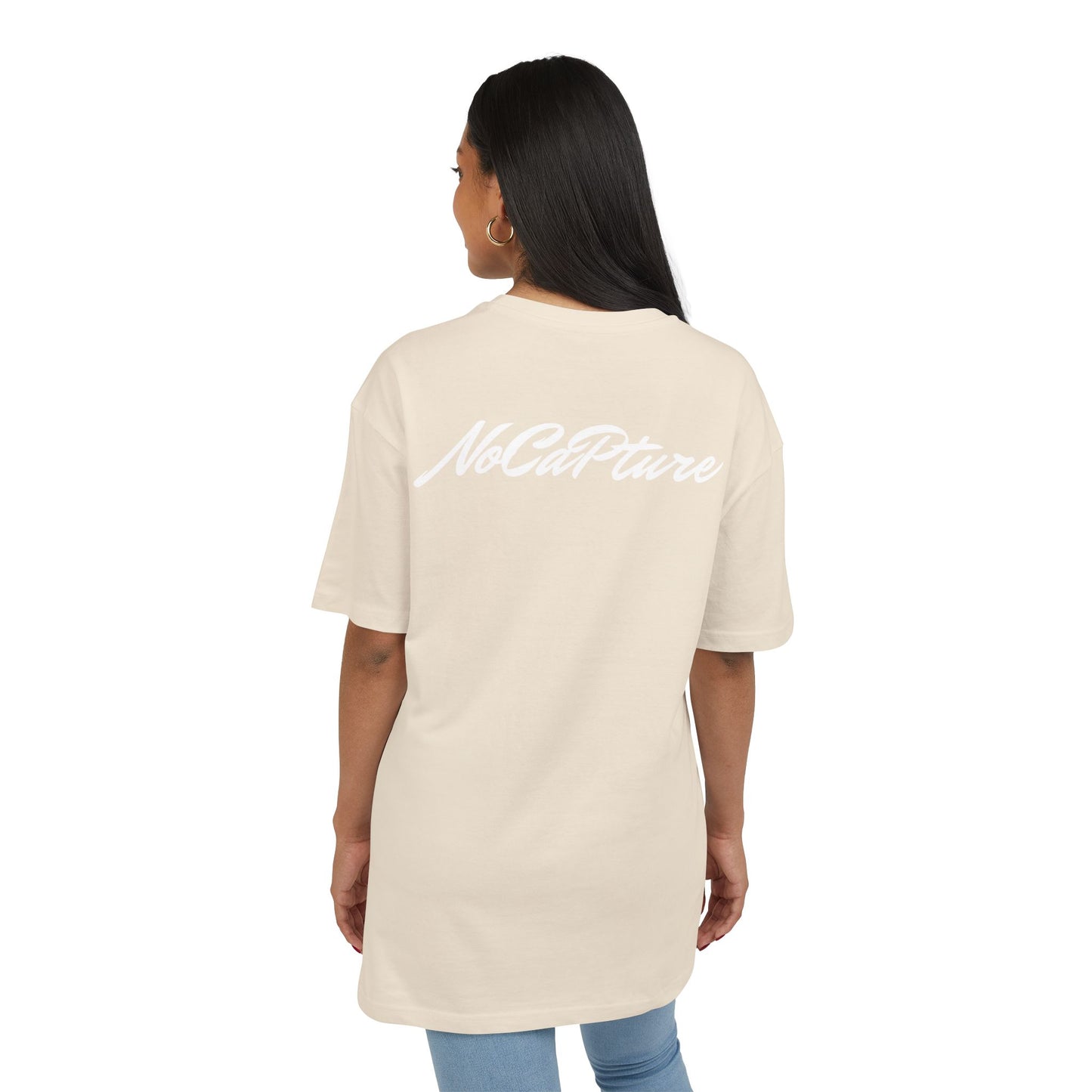 NoCapture Unisex Heavy Oversize Tee - Nocapture PJY back logo