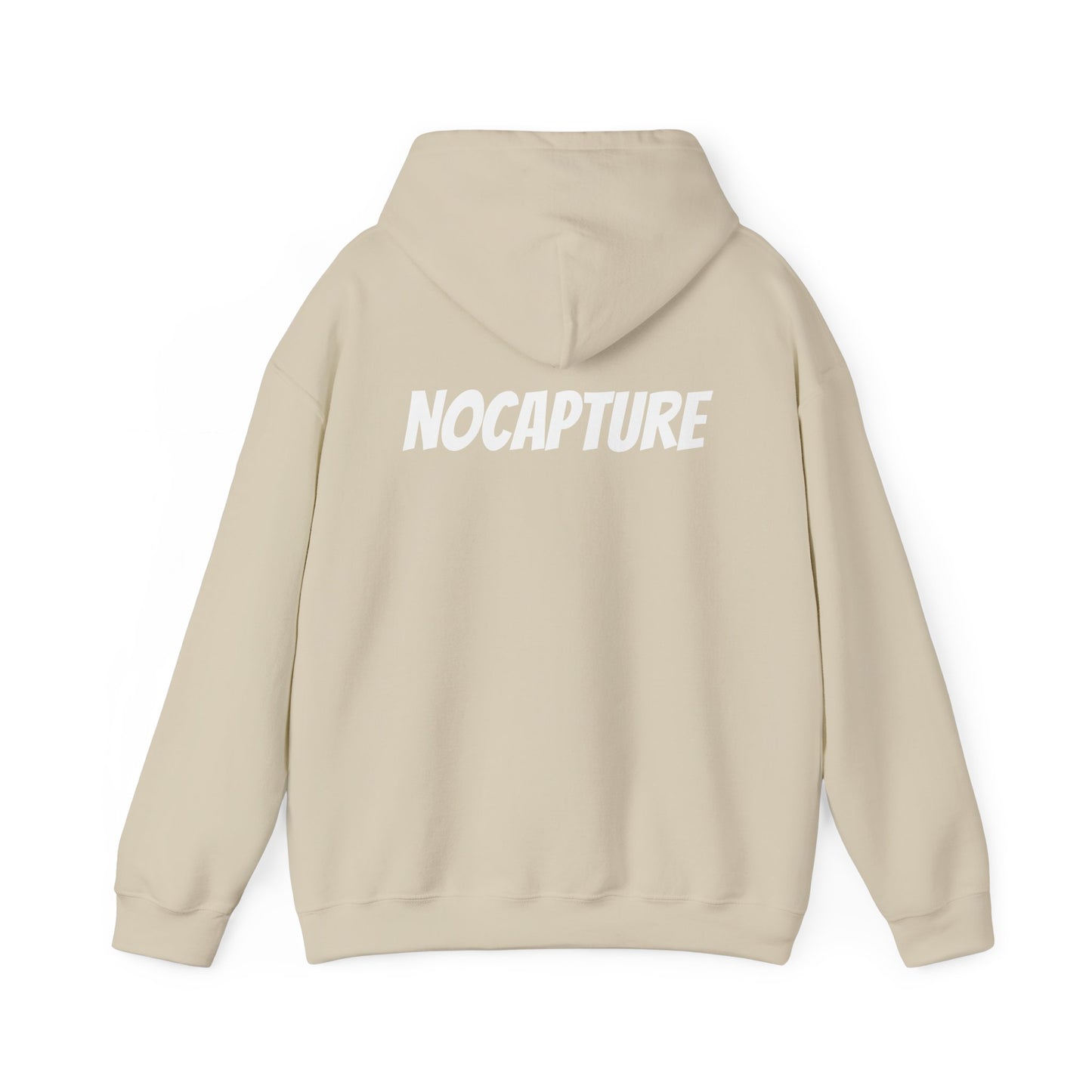 Unisex Heavy Blend™ Hooded Sweatshirt - Cozy Streetwear White Logo front and back