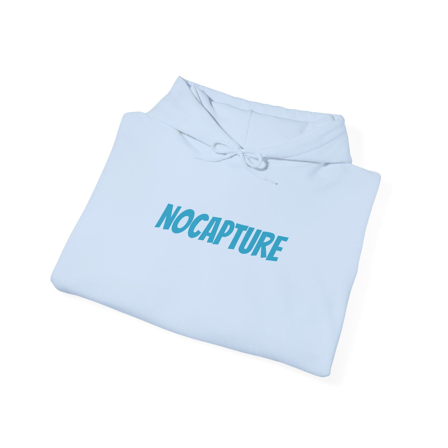 Unisex Heavy Blend™ Hooded Sweatshirt - Cozy Streetwear Baby Blue Logo front and back
