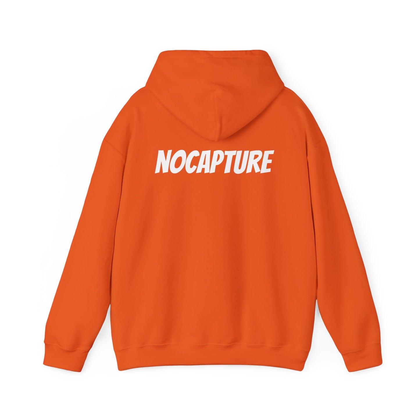 Unisex Heavy Blend™ Hooded Sweatshirt - Cozy Streetwear White Logo front and back