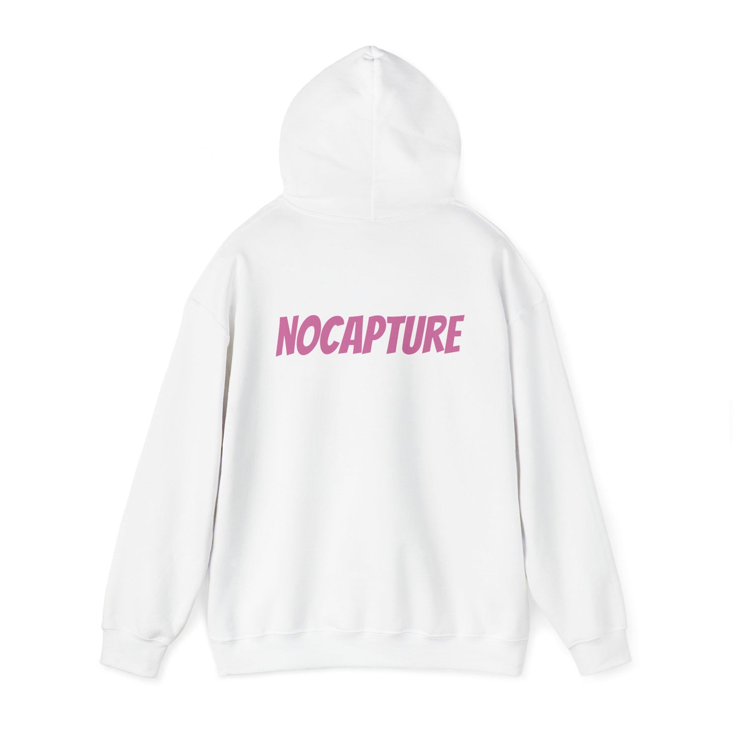 Unisex Heavy Blend™ Hooded Sweatshirt - Cozy Streetwear pink Logo front and back
