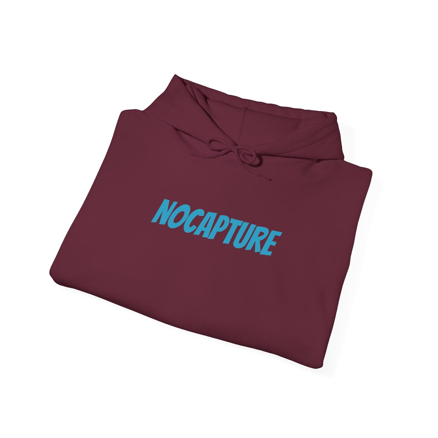Unisex Heavy Blend™ Hooded Sweatshirt - Cozy Streetwear Baby Blue Logo front and back