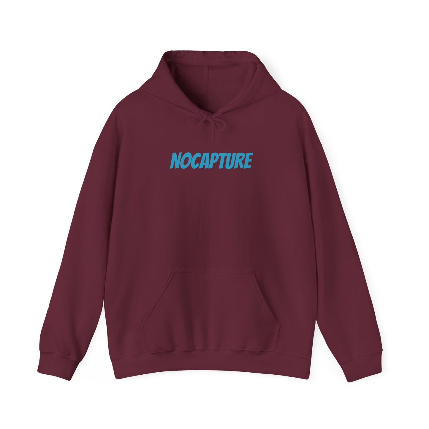 Unisex Heavy Blend™ Hooded Sweatshirt - Cozy Streetwear Baby Blue Logo front and back