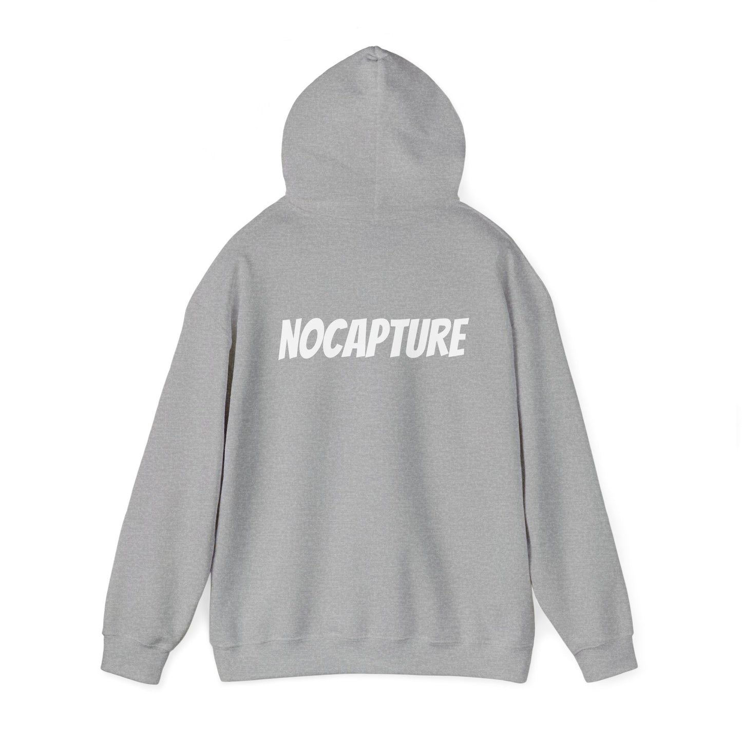 Unisex Heavy Blend™ Hooded Sweatshirt - Cozy Streetwear White Logo front and back