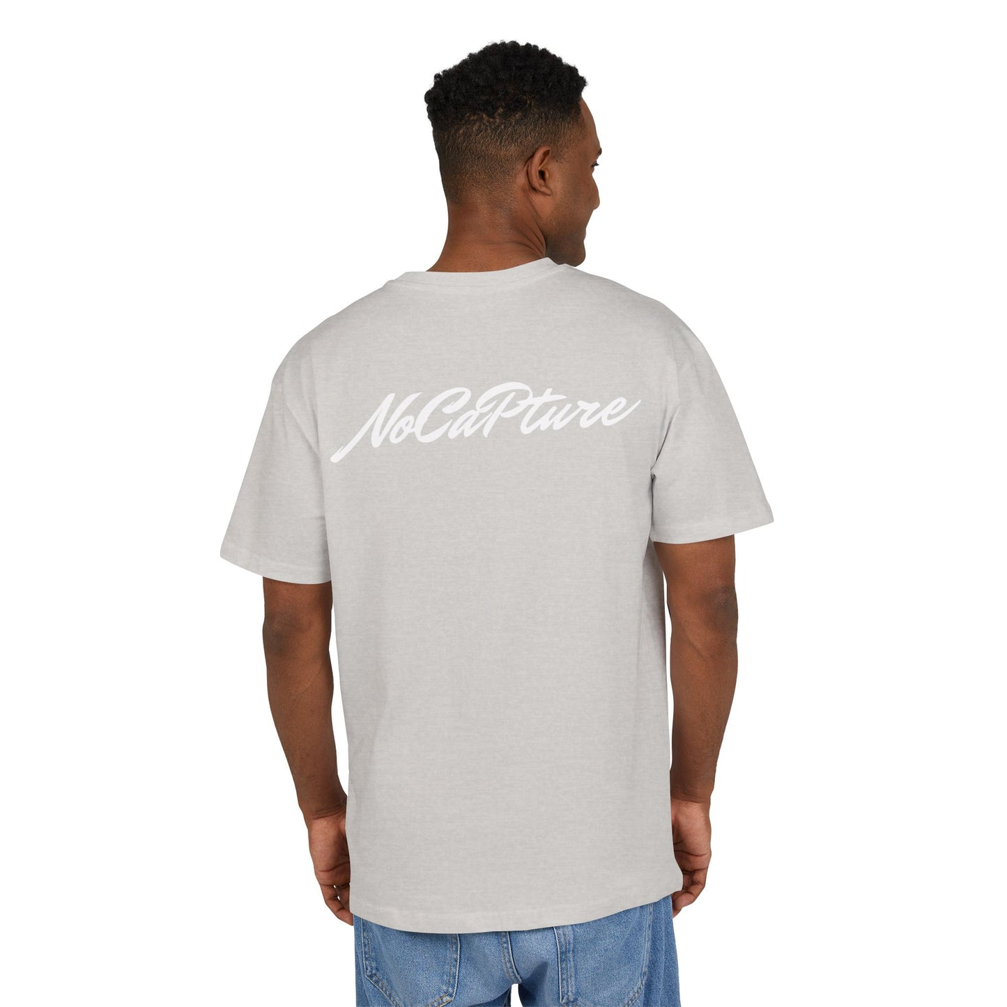NoCapture Unisex Heavy Oversize Tee - Nocapture PJY back logo