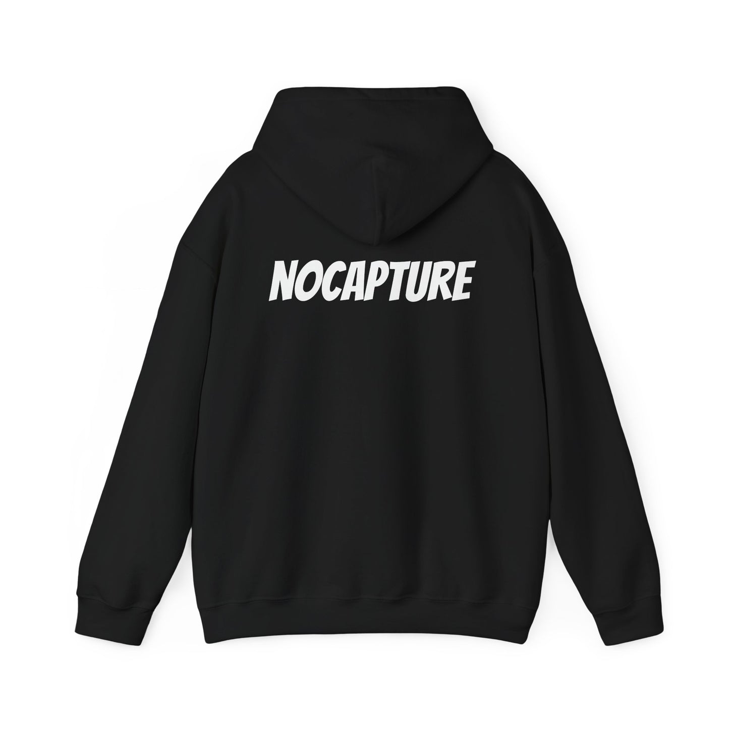 Unisex Heavy Blend™ Hooded Sweatshirt - Cozy Streetwear White Logo front and back
