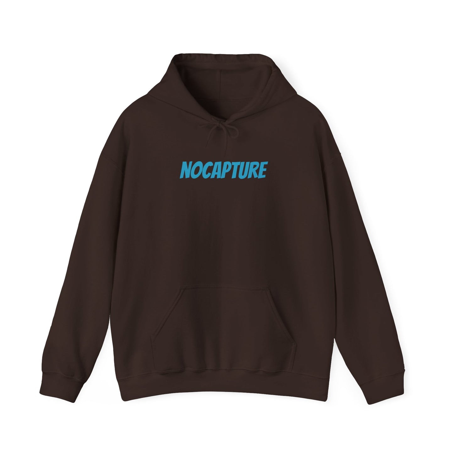 Unisex Heavy Blend™ Hooded Sweatshirt - Cozy Streetwear Baby Blue Logo front and back