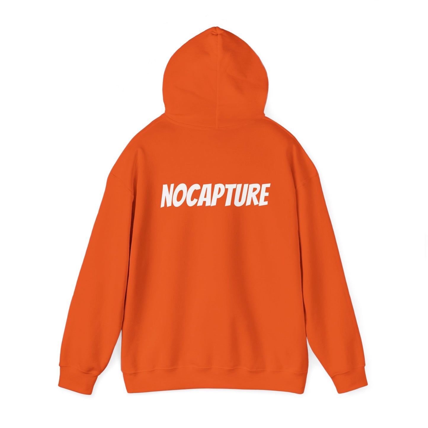 Unisex Heavy Blend™ Hooded Sweatshirt - Cozy Streetwear White Logo front and back