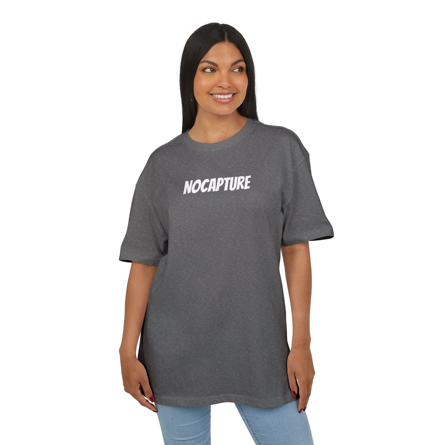 Unisex Heavy Oversize Tee - Front and Back Logo White v2