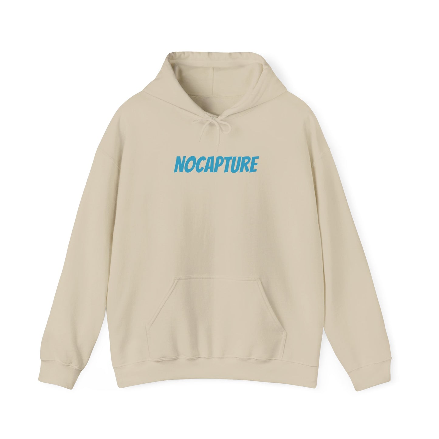 Unisex Heavy Blend™ Hooded Sweatshirt - Cozy Streetwear Baby Blue Logo front and back