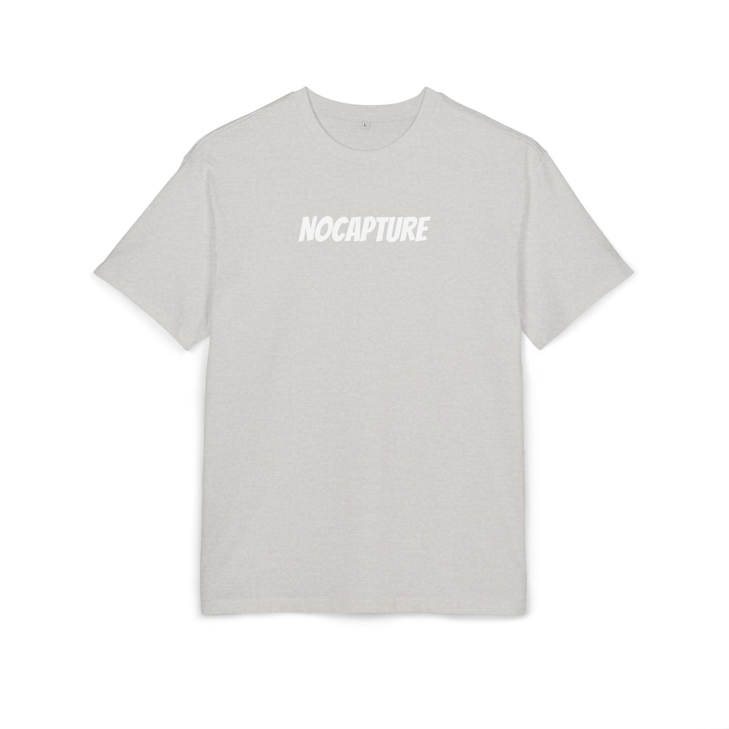 Unisex Heavy Oversize Tee - Front and Back Logo White v2