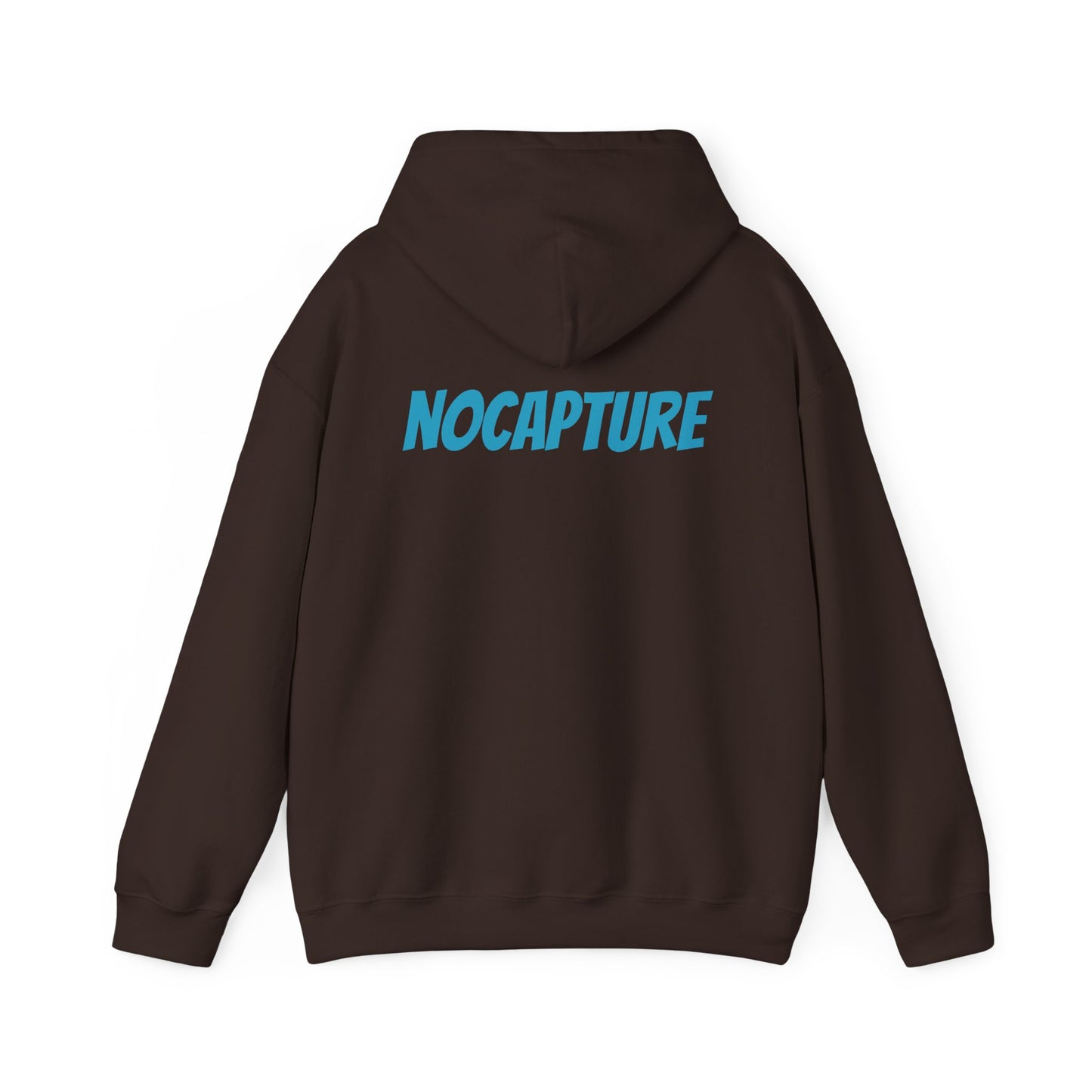 Unisex Heavy Blend™ Hooded Sweatshirt - Cozy Streetwear Baby Blue Logo front and back
