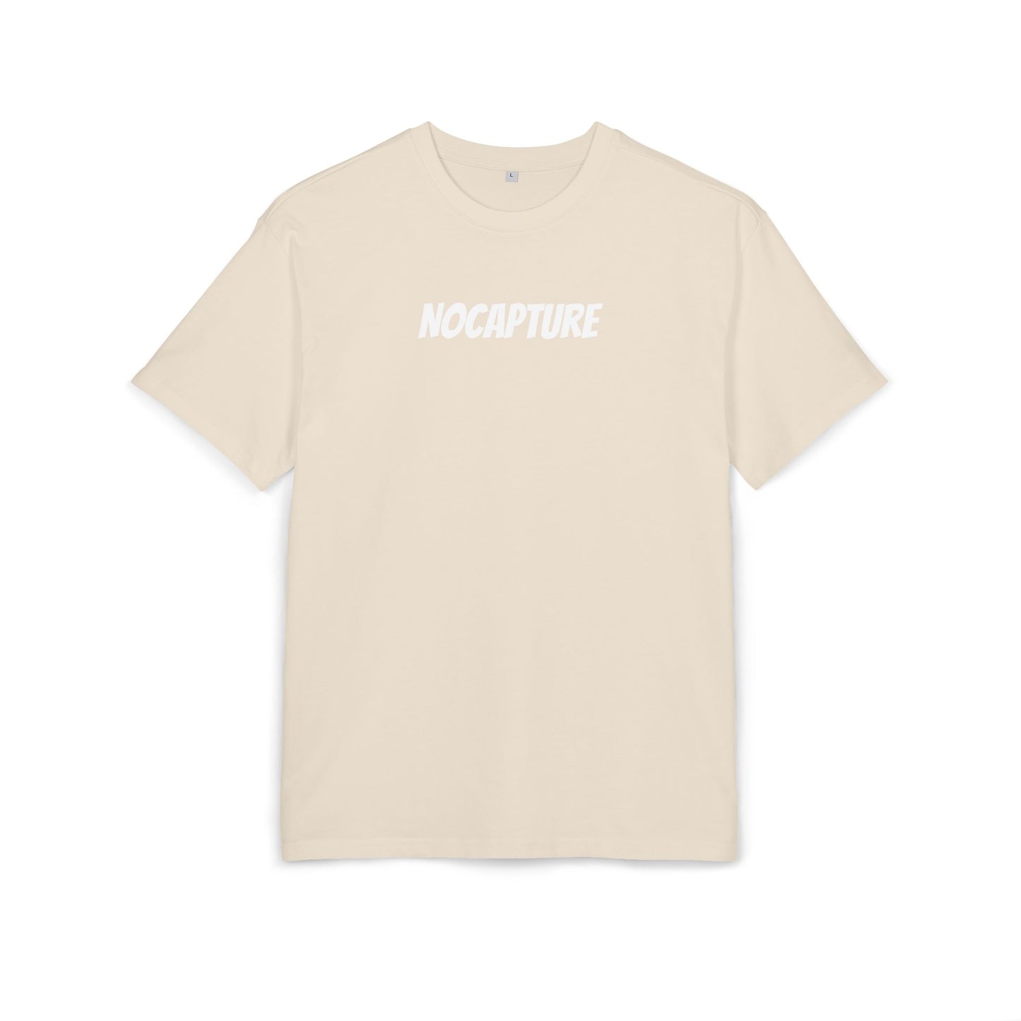 Unisex Heavy Oversize Tee - Front and Back Logo White v2