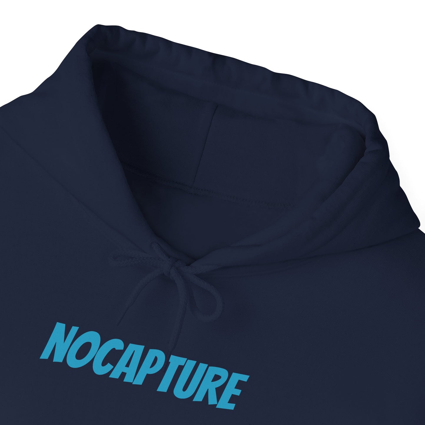 Unisex Heavy Blend™ Hooded Sweatshirt - Cozy Streetwear Baby Blue Logo front and back