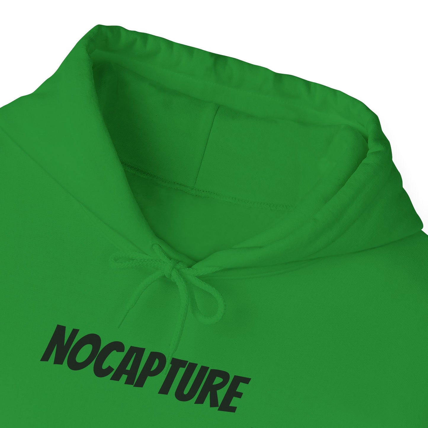 NOCAPTURE Unisex Heavy Blend™ Hooded Sweatshirt - Cozy Streetwear black Logo front and back