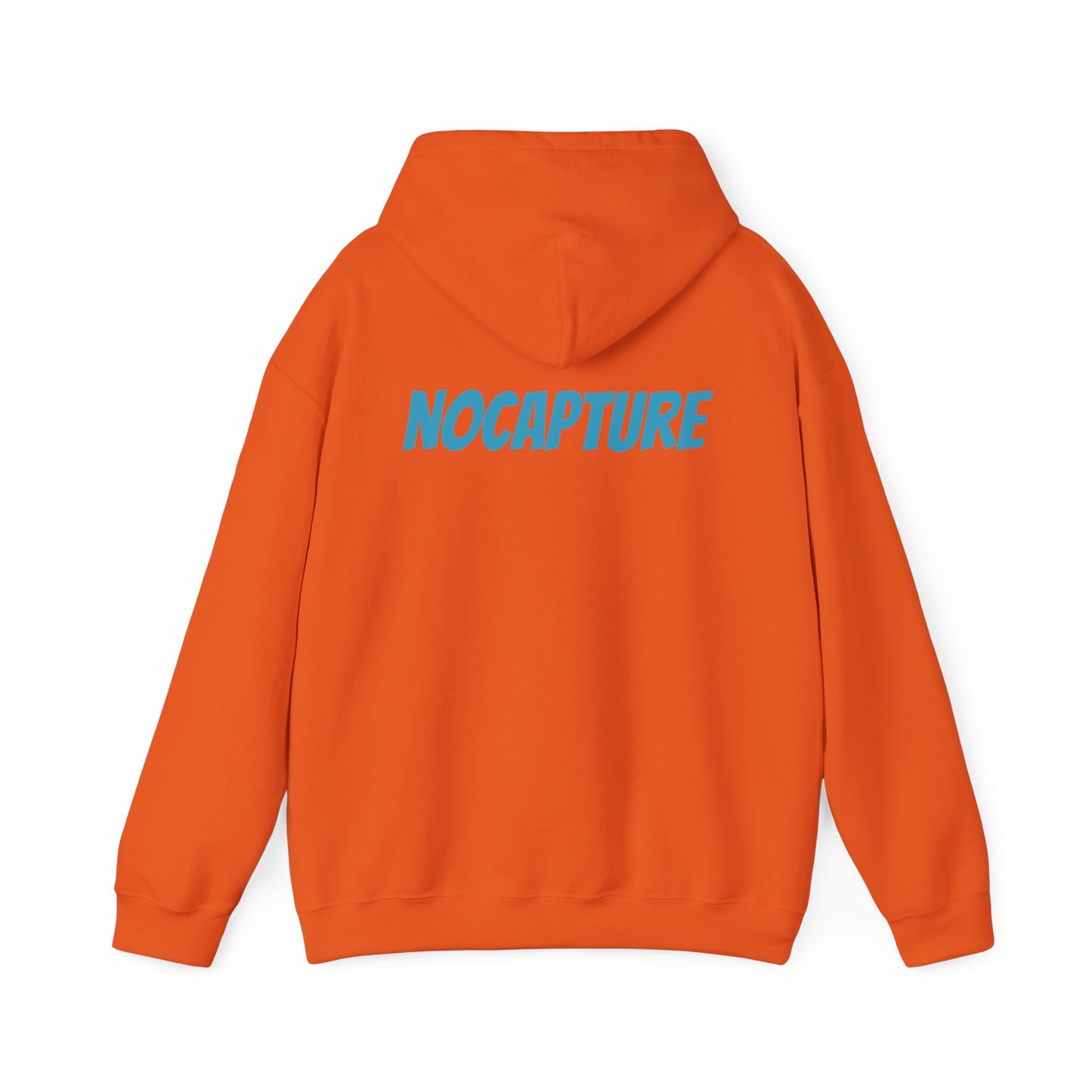 Unisex Heavy Blend™ Hooded Sweatshirt - Cozy Streetwear Baby Blue Logo front and back