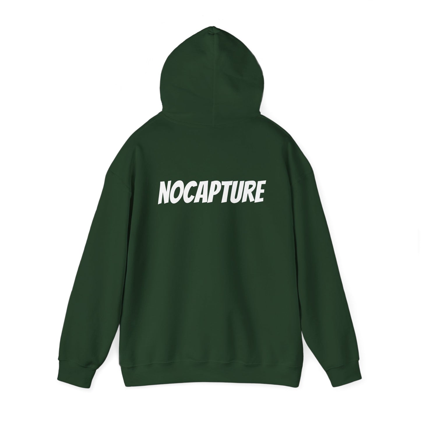 Unisex Heavy Blend™ Hooded Sweatshirt - Cozy Streetwear White Logo front and back