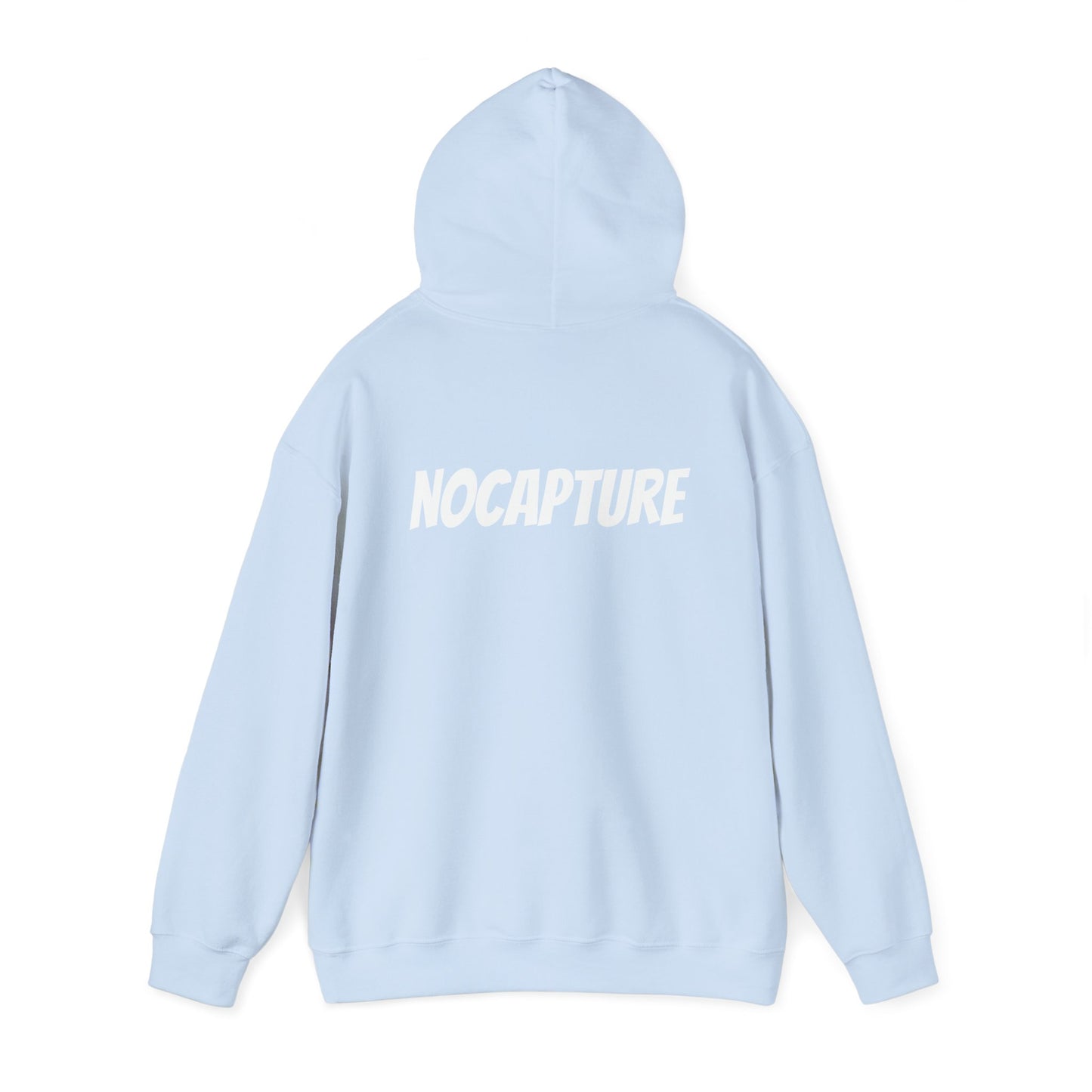 Unisex Heavy Blend™ Hooded Sweatshirt - Cozy Streetwear White Logo front and back