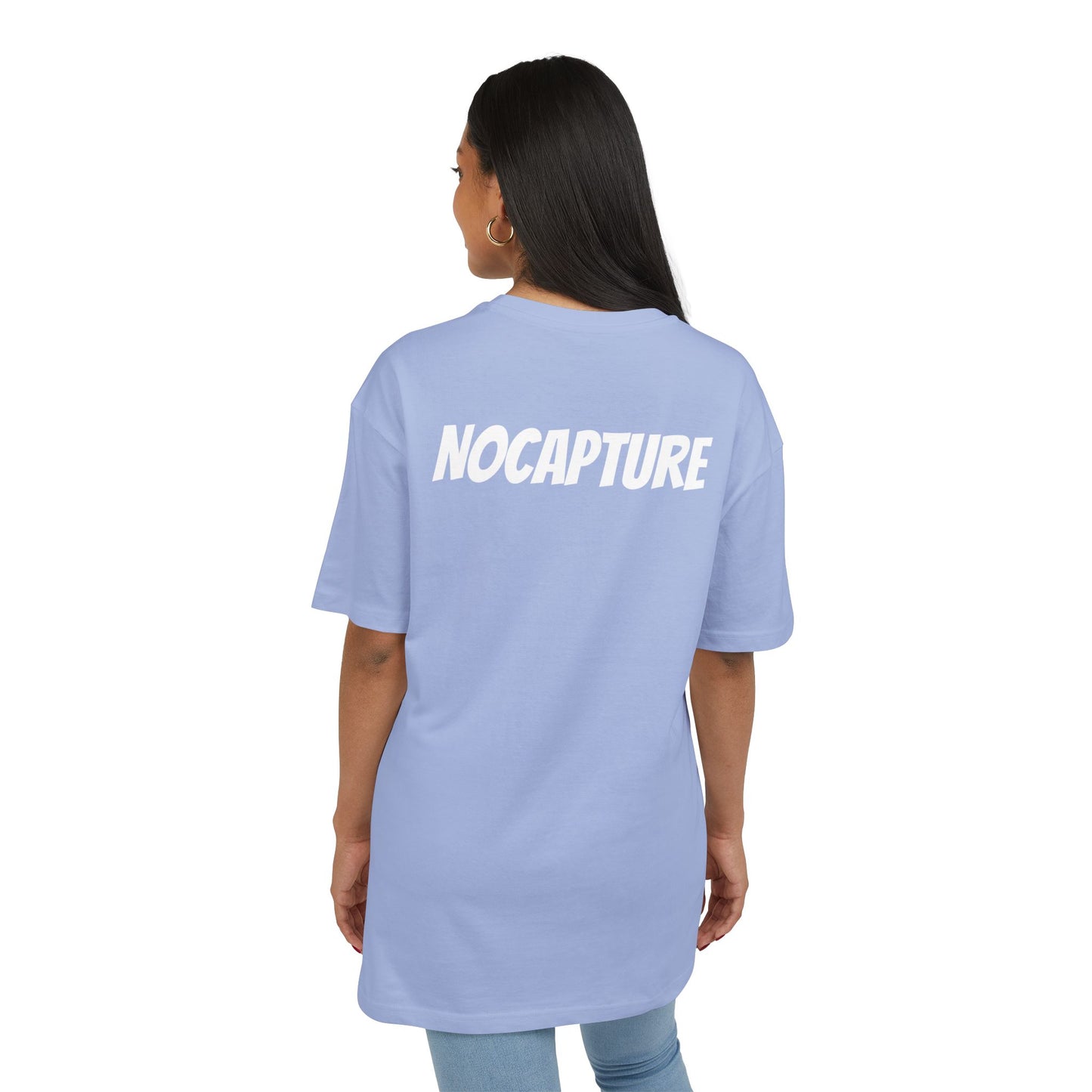Unisex Heavy Oversize Tee - Front and Back Logo White v2