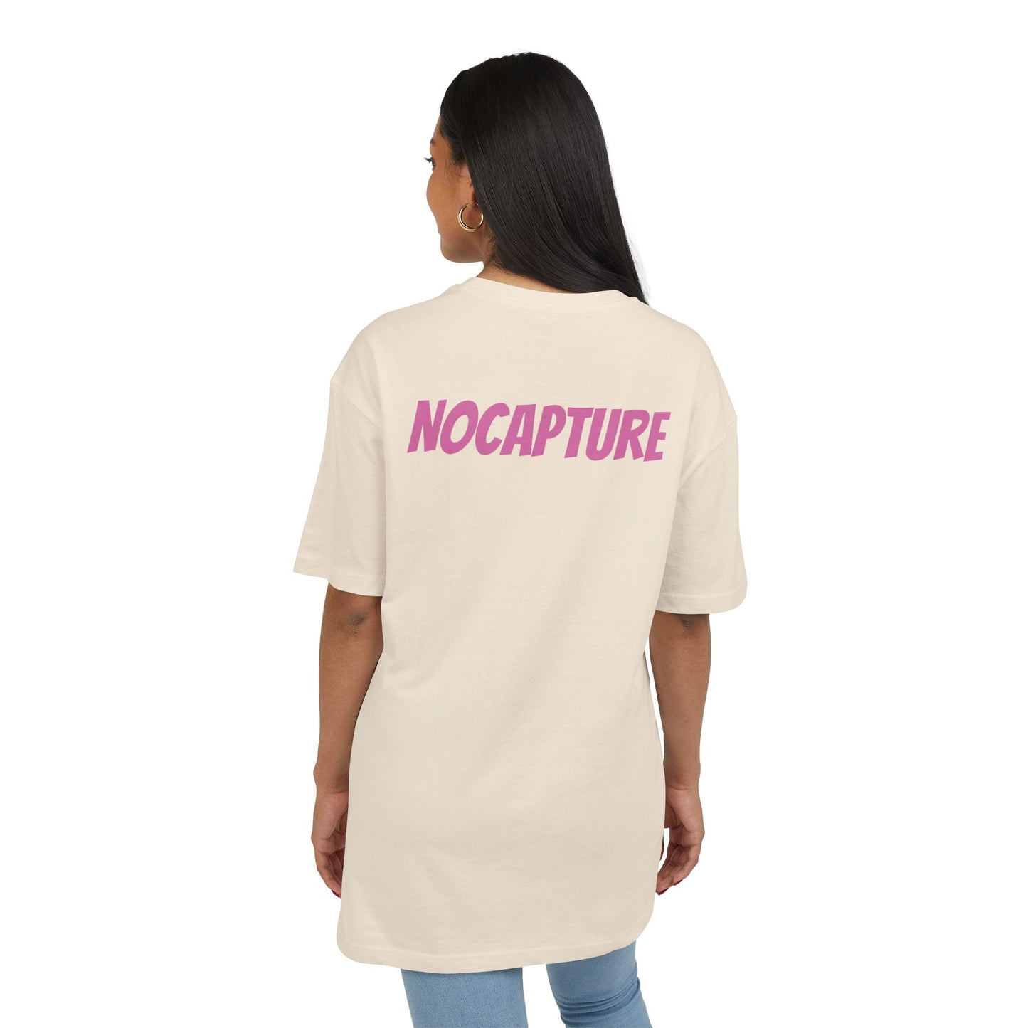 Copy of Unisex Heavy Oversize Tee - Front and Back Logo BabyPink