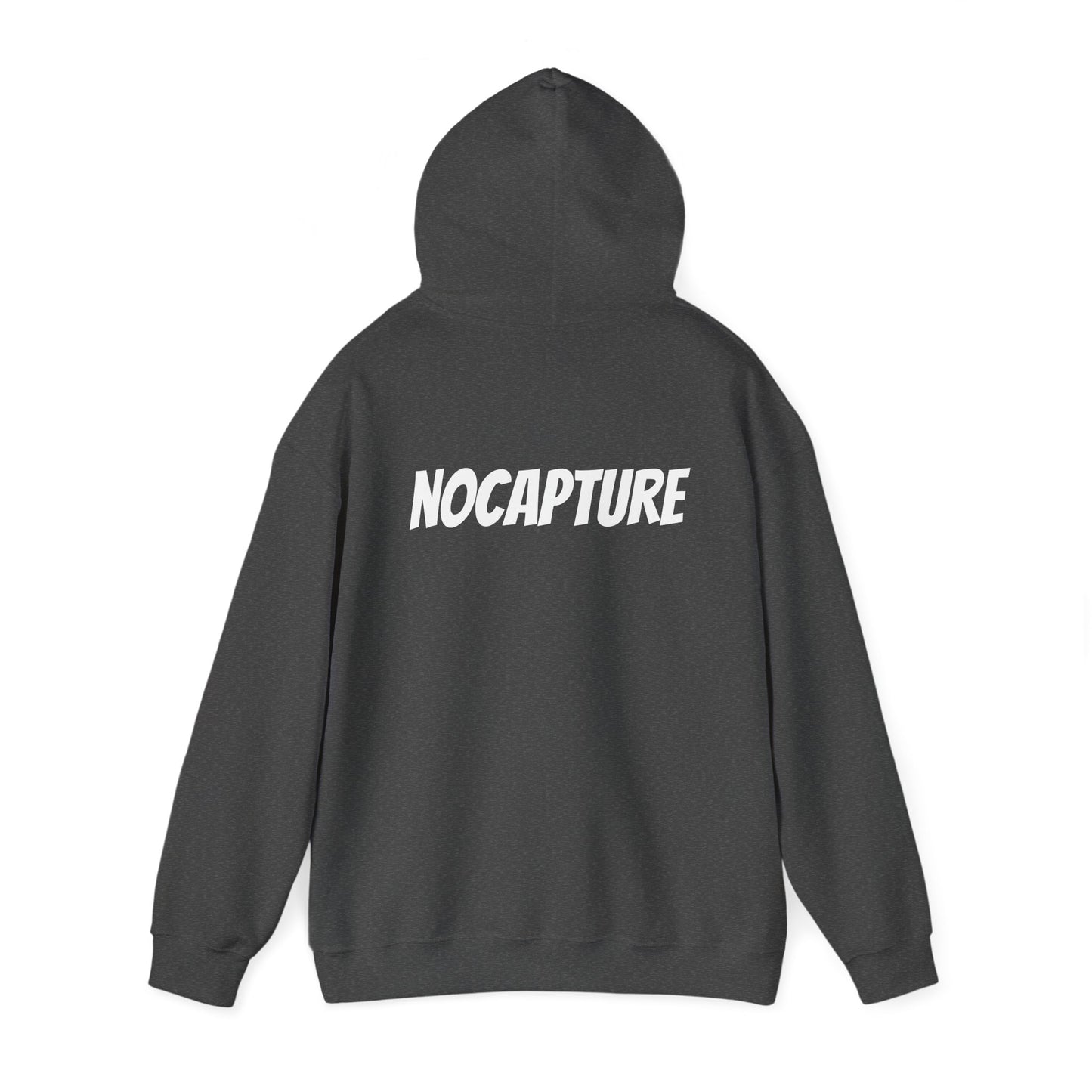 Unisex Heavy Blend™ Hooded Sweatshirt - Cozy Streetwear White Logo front and back
