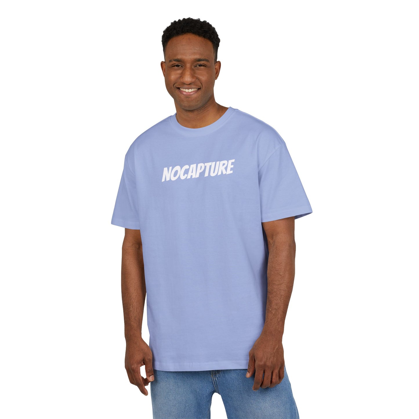 Unisex Heavy Oversize Tee - Front and Back Logo White v2