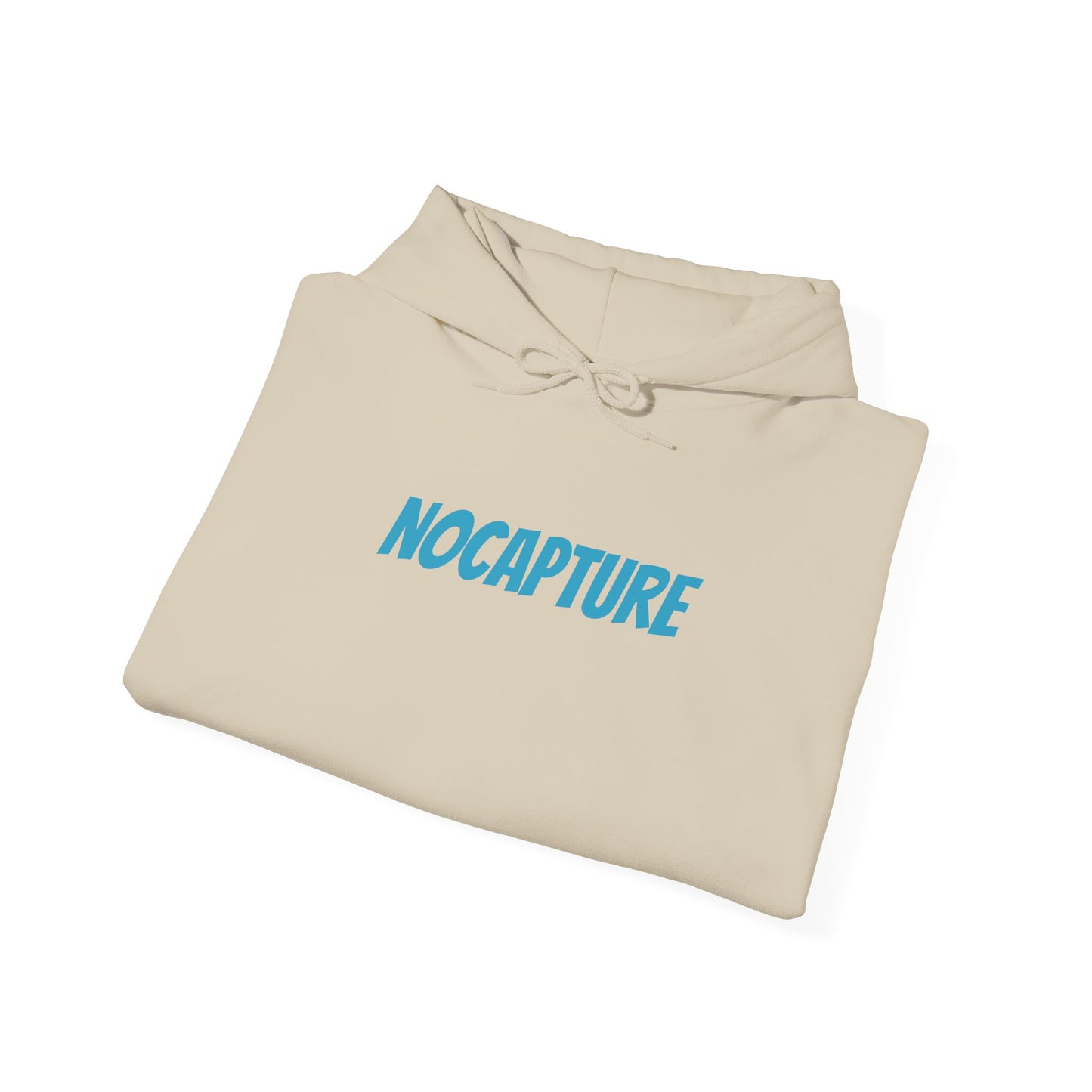 Unisex Heavy Blend™ Hooded Sweatshirt - Cozy Streetwear Baby Blue Logo front and back