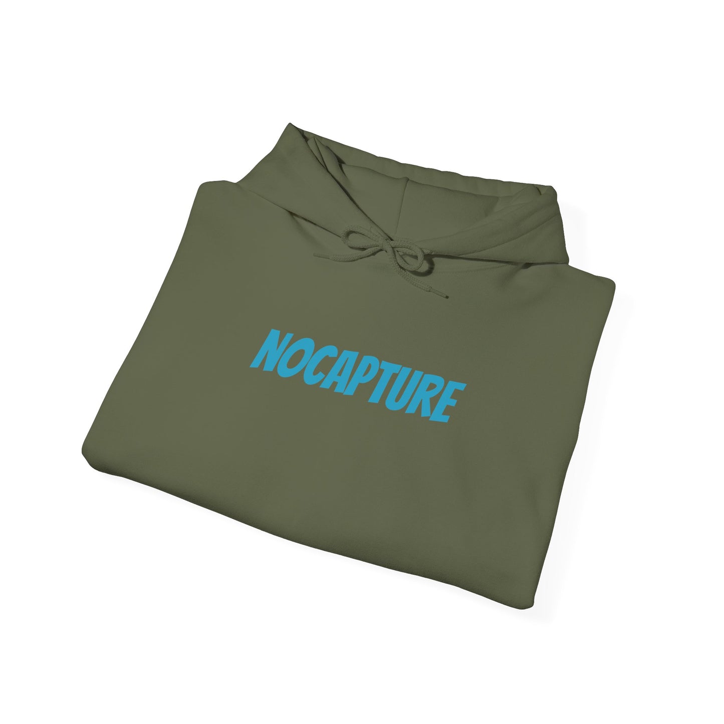 Unisex Heavy Blend™ Hooded Sweatshirt - Cozy Streetwear Baby Blue Logo front and back