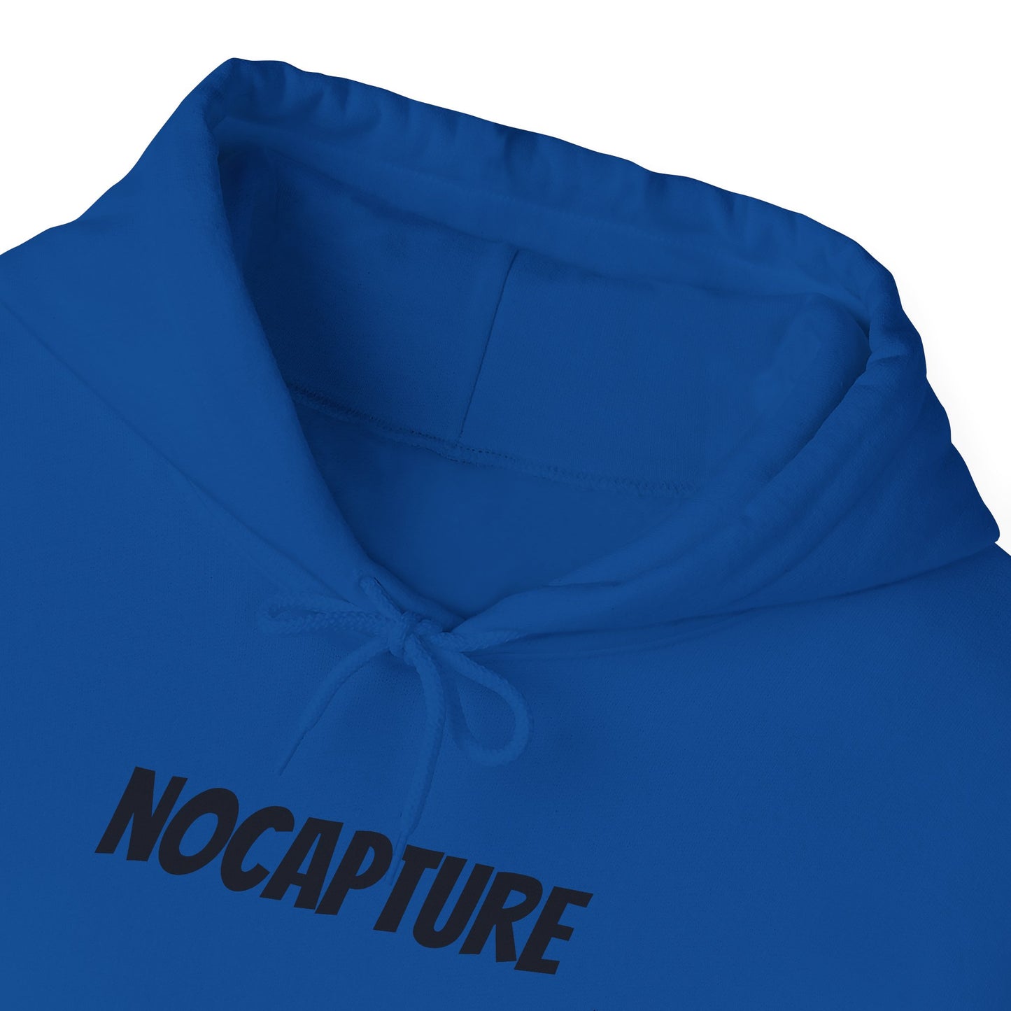 NOCAPTURE Unisex Heavy Blend™ Hooded Sweatshirt - Cozy Streetwear black Logo front and back