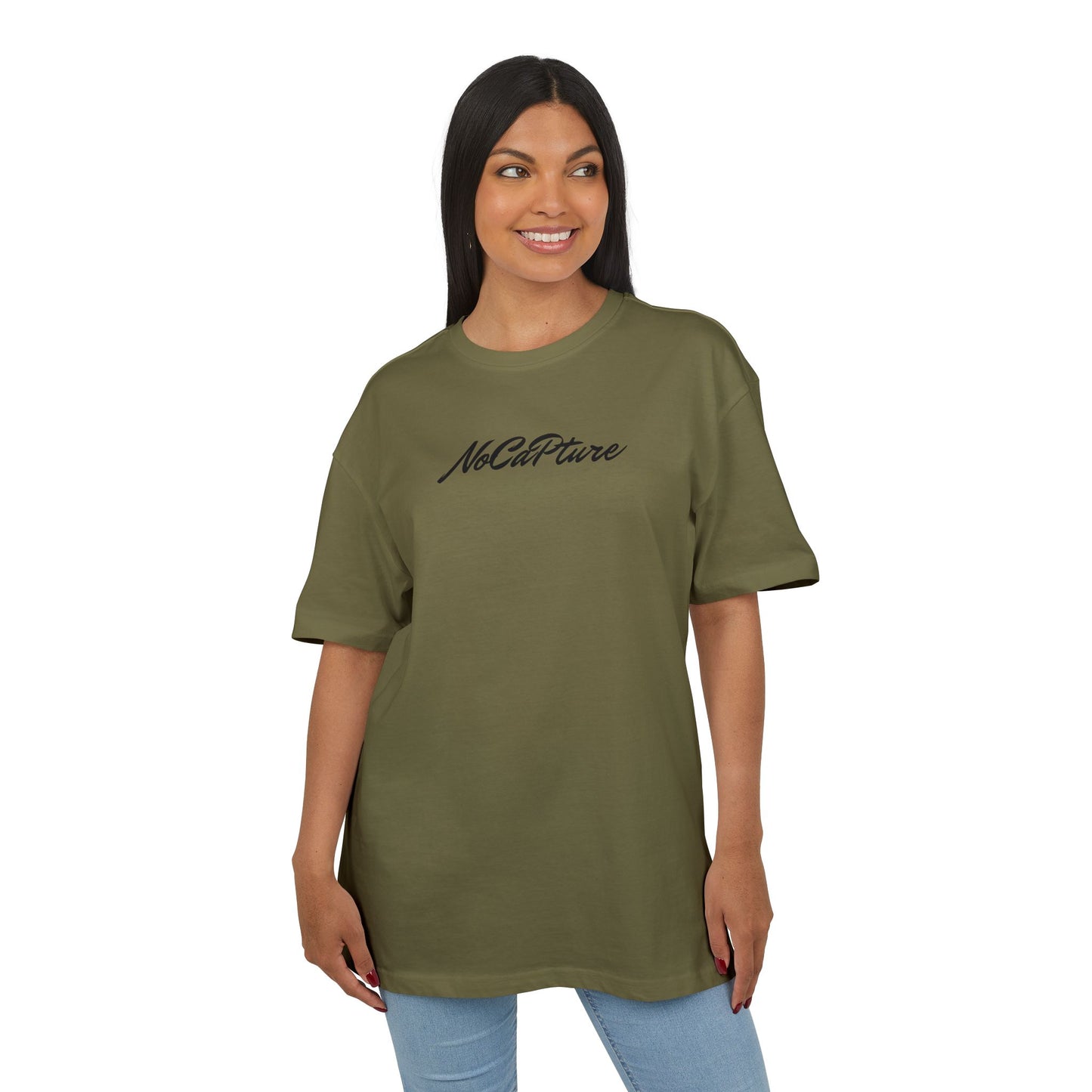NoCapture Unisex Heavy Oversize Tee - Nocapture PJY front logo