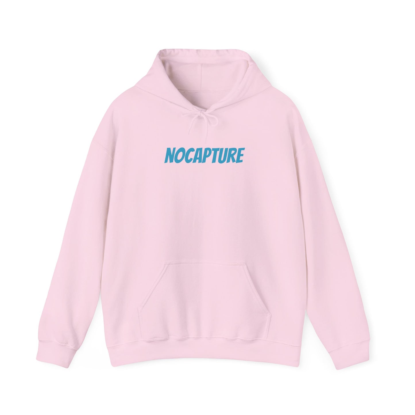 Unisex Heavy Blend™ Hooded Sweatshirt - Cozy Streetwear Baby Blue Logo front and back