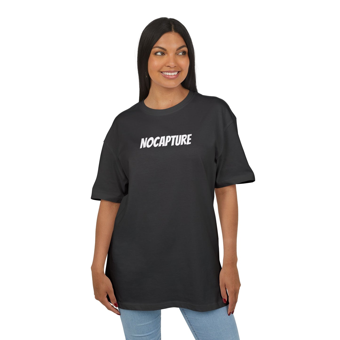 Unisex Heavy Oversize Tee - Front and Back Logo White v2