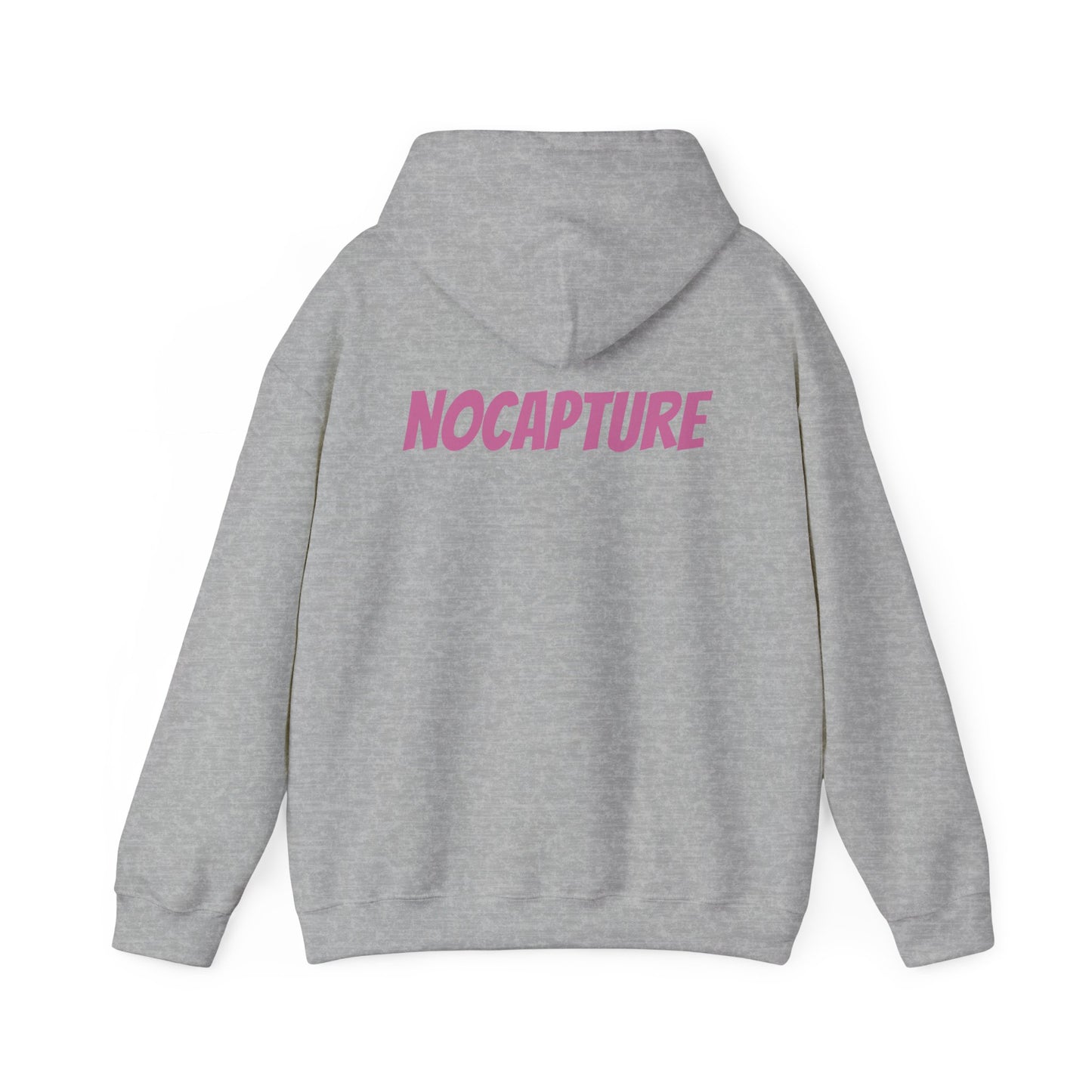 Unisex Heavy Blend™ Hooded Sweatshirt - Cozy Streetwear pink Logo front and back