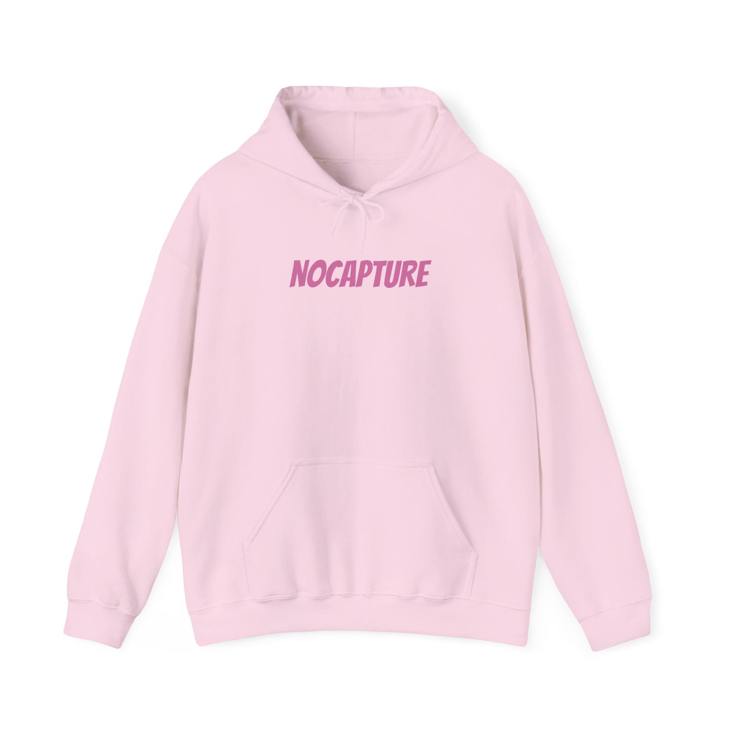 Unisex Heavy Blend™ Hooded Sweatshirt - Cozy Streetwear pink Logo front and back