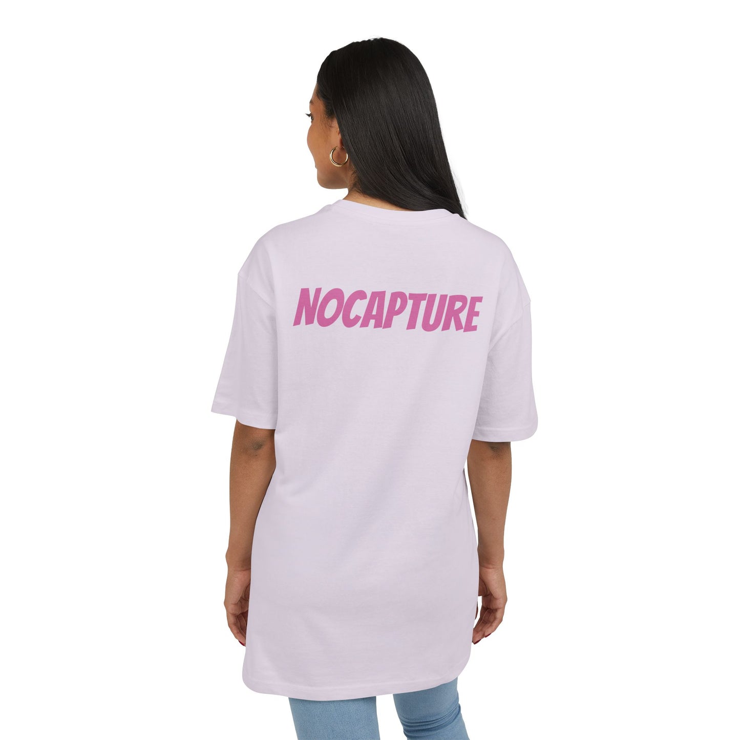 Copy of Unisex Heavy Oversize Tee - Front and Back Logo BabyPink