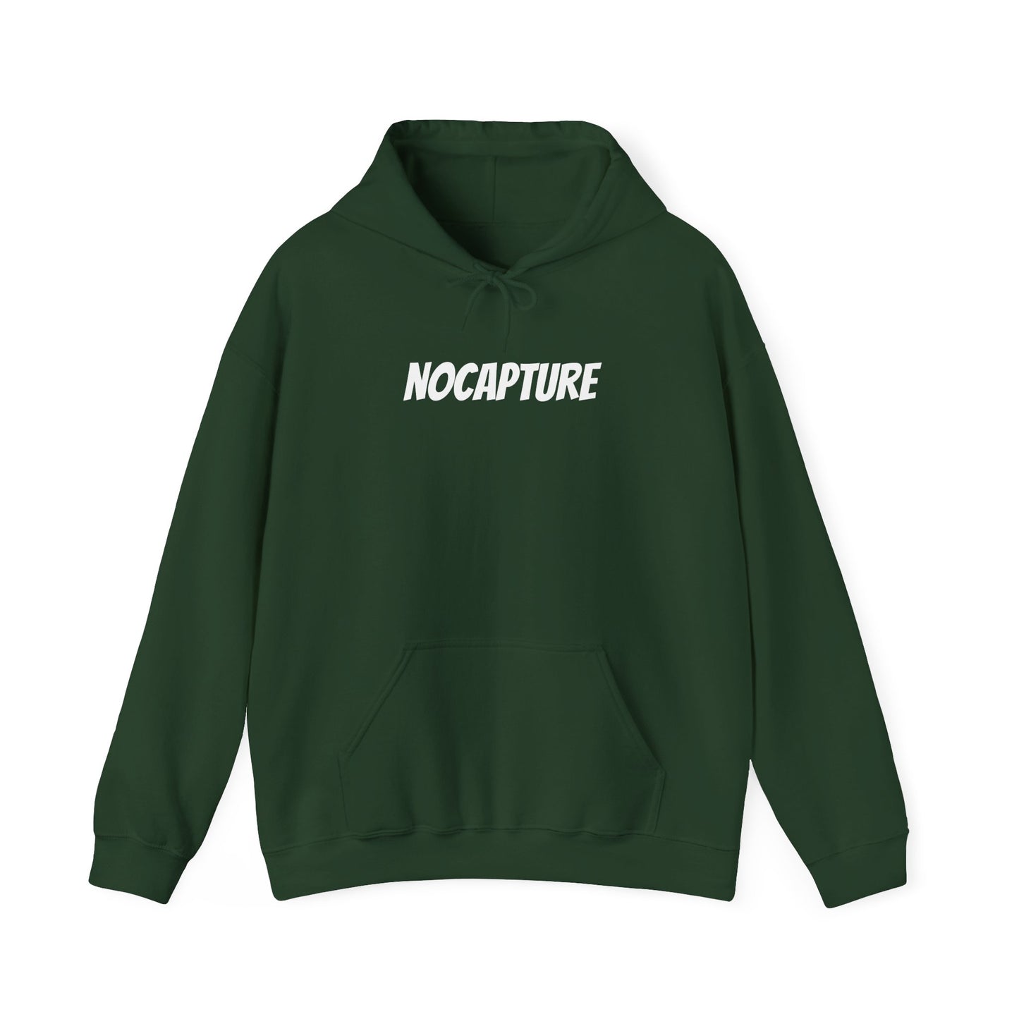 Unisex Heavy Blend™ Hooded Sweatshirt - Cozy Streetwear White Logo front and back