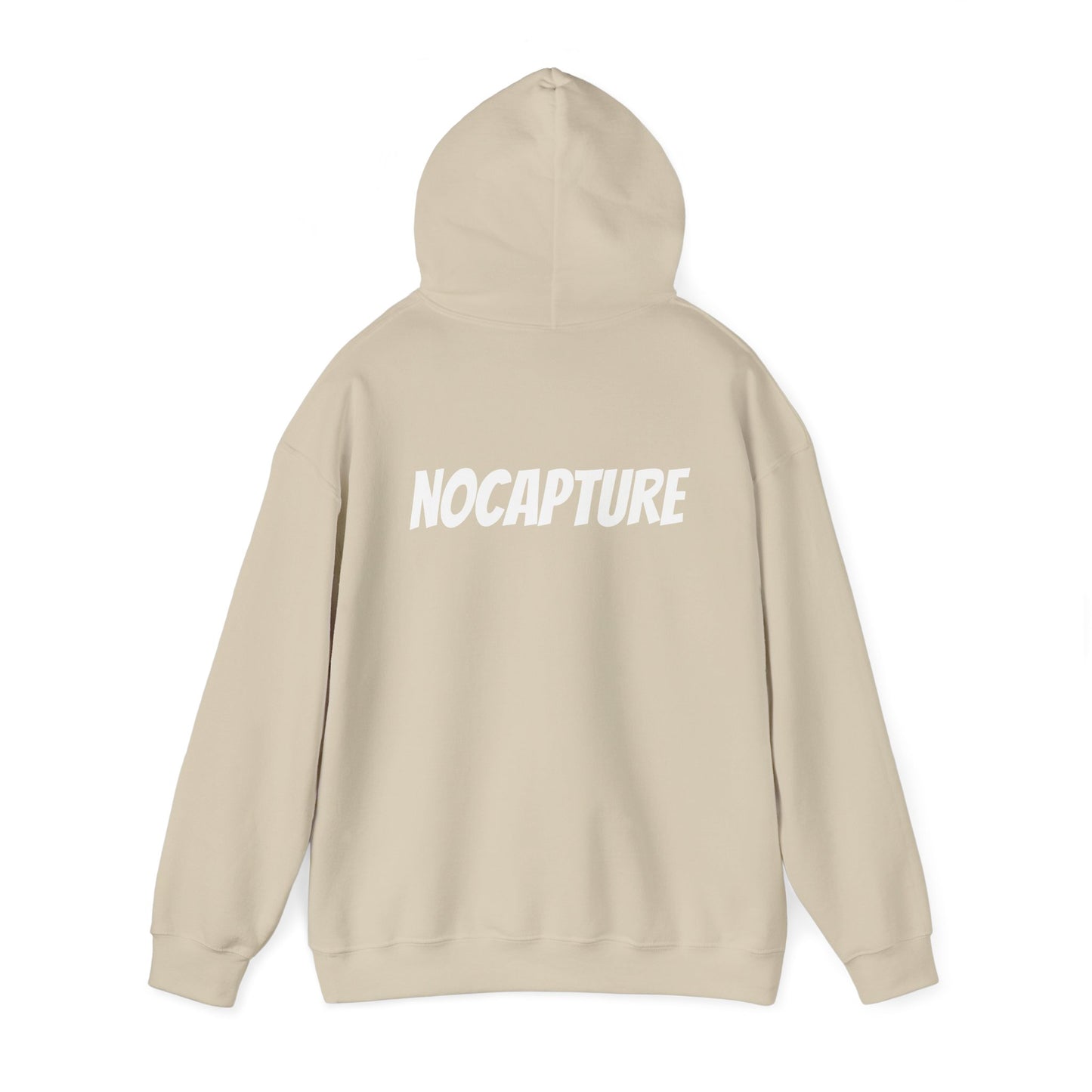 Unisex Heavy Blend™ Hooded Sweatshirt - Cozy Streetwear White Logo front and back