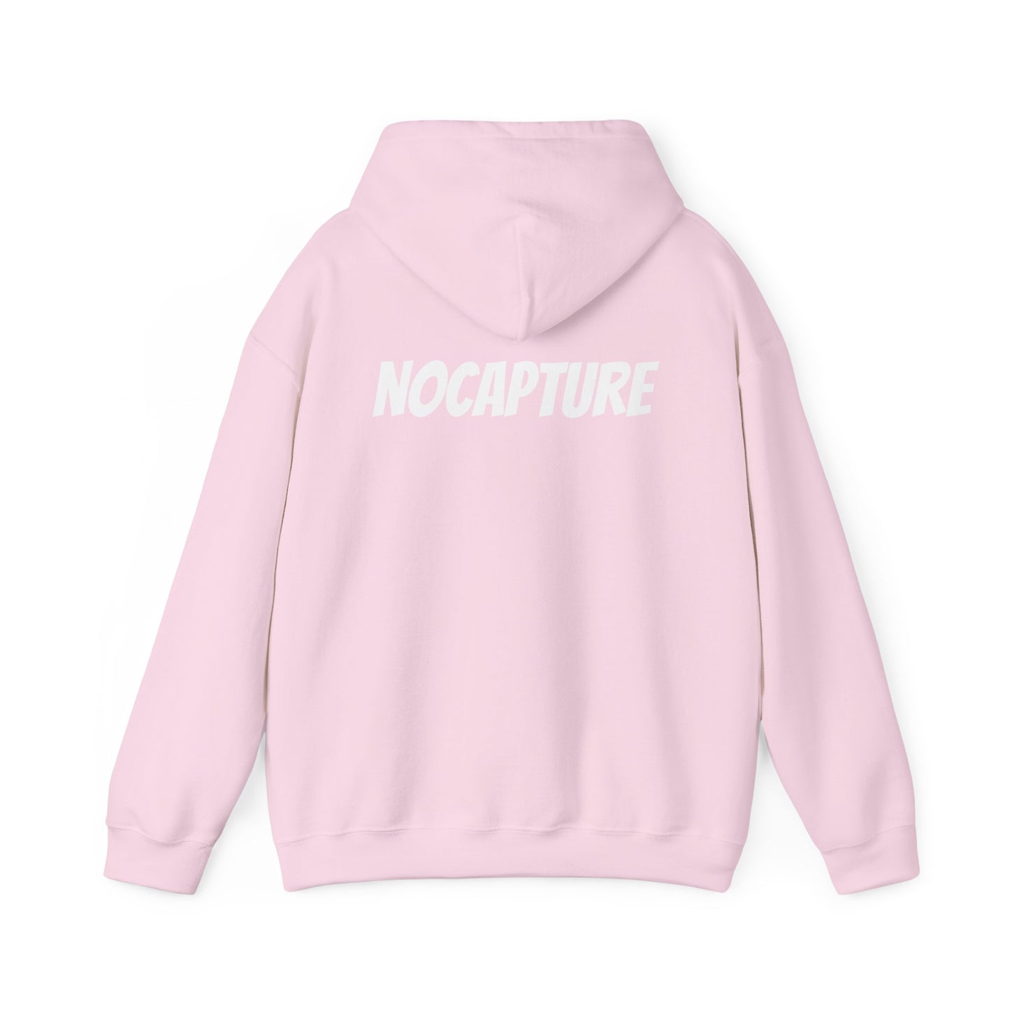 Unisex Heavy Blend™ Hooded Sweatshirt - Cozy Streetwear White Logo front and back