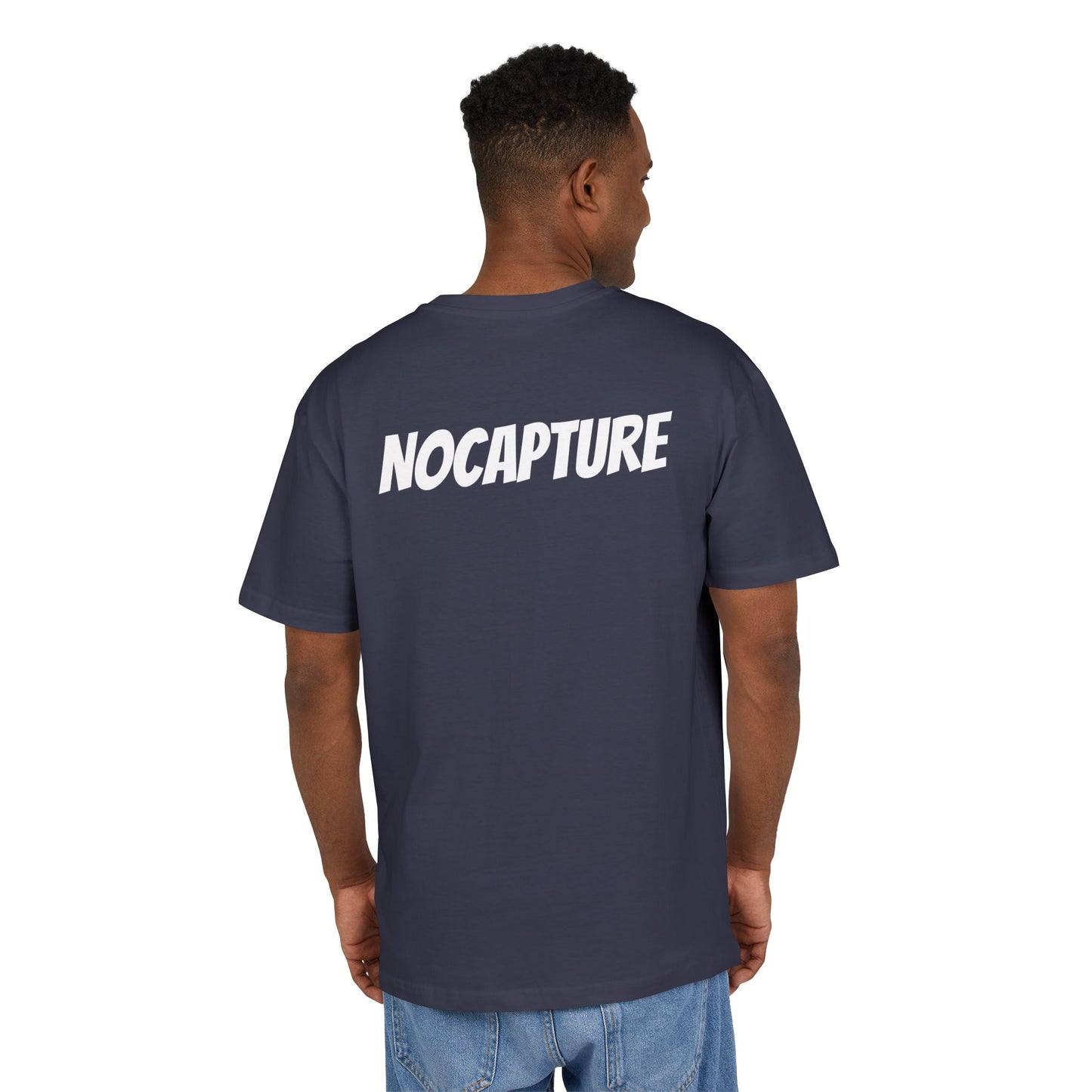 Unisex Heavy Oversize Tee - Front and Back Logo White v2