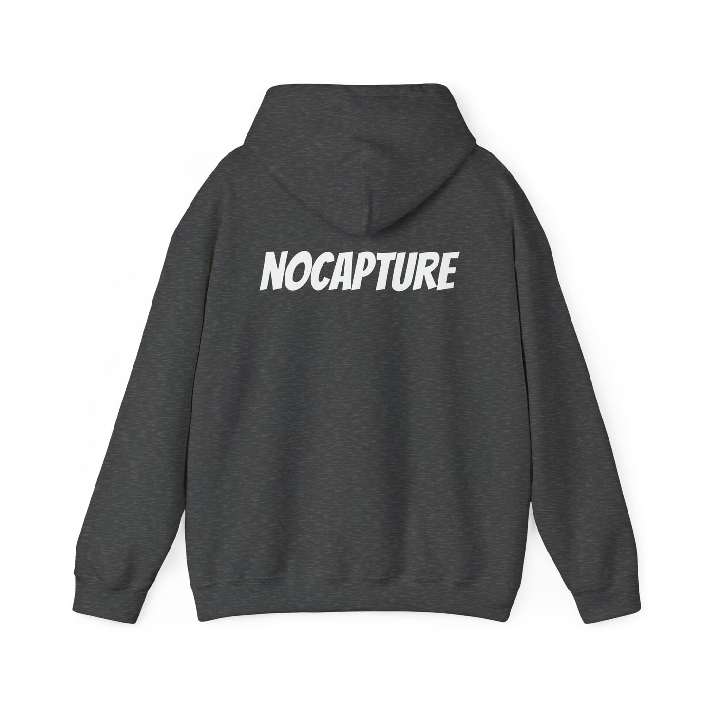 Unisex Heavy Blend™ Hooded Sweatshirt - Cozy Streetwear White Logo front and back