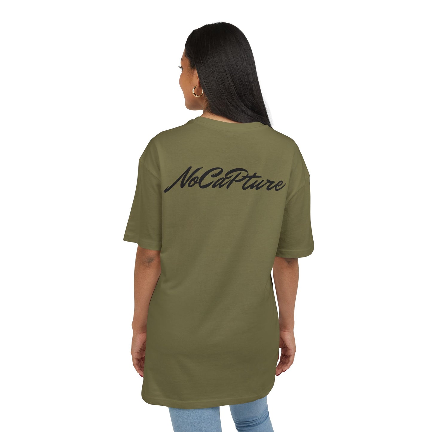 Unisex Heavy Oversize Tee - NoCatPure Graphic Tee for Comfort & Style