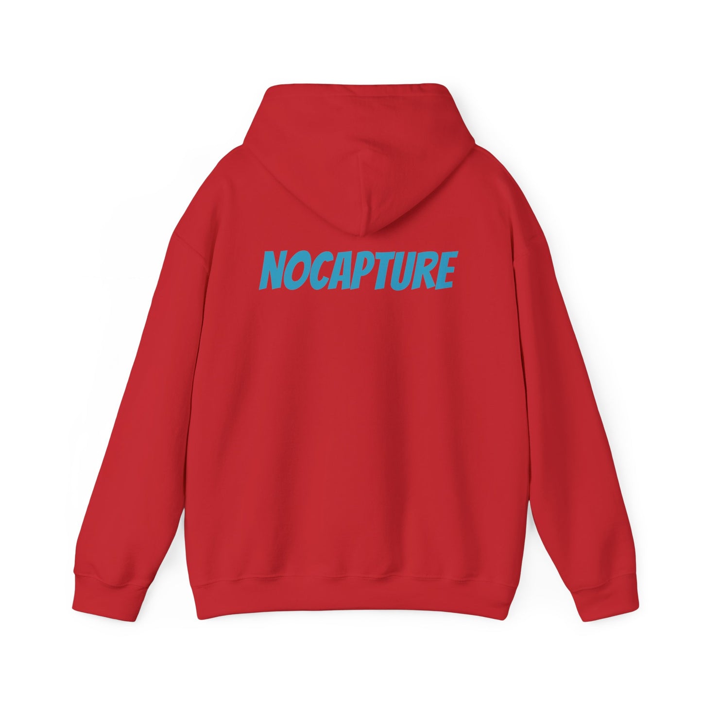 Unisex Heavy Blend™ Hooded Sweatshirt - Cozy Streetwear Baby Blue Logo front and back