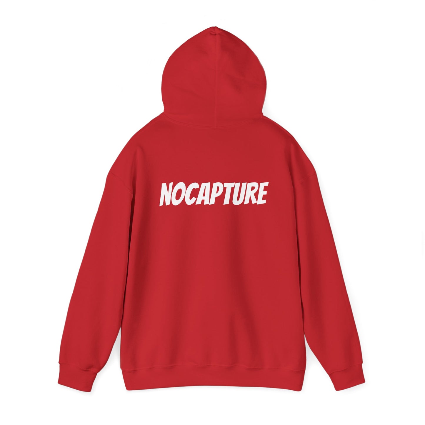 Unisex Heavy Blend™ Hooded Sweatshirt - Cozy Streetwear White Logo front and back