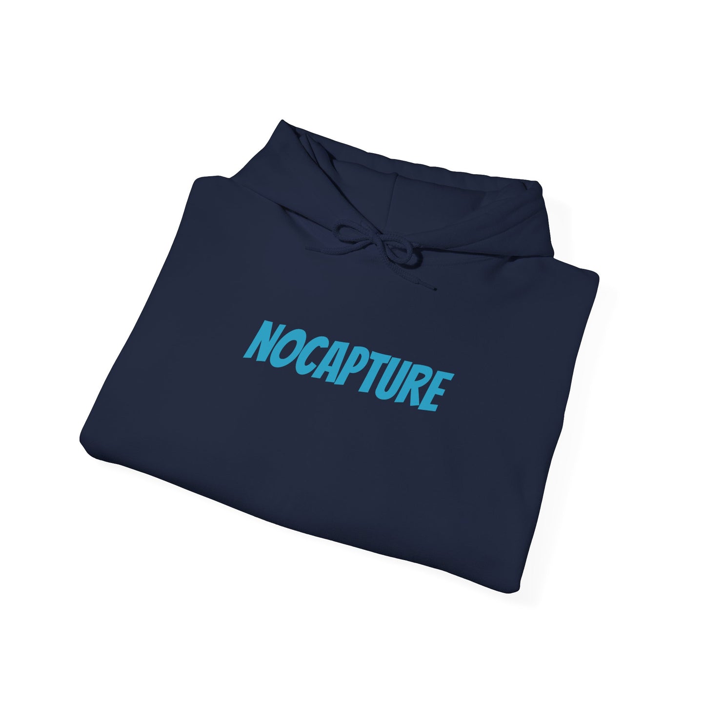 Unisex Heavy Blend™ Hooded Sweatshirt - Cozy Streetwear Baby Blue Logo front and back